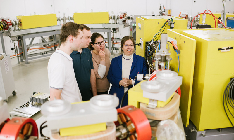 KARA booster synchrotron as test facility for diagnostics for the novel cSTART storage ring at KIT for non-equilibrium physics.